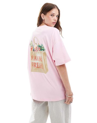 T-shirt oversize confetto con stampa "Farmers market" - ASOS DESIGN - Modalova