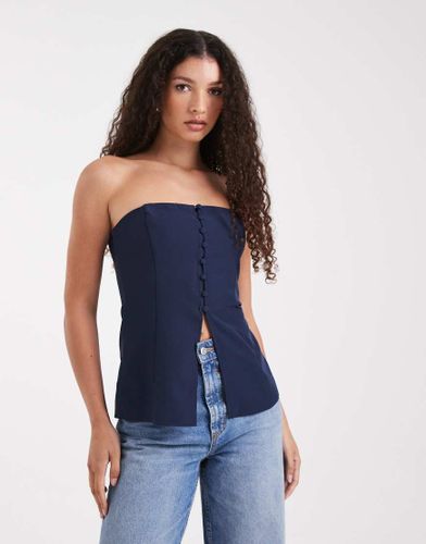 Top bandeau boutonné à l'avant - Asos Design - Modalova