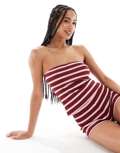 Top bandeau d'ensemble à rayures - Asos Design - Modalova