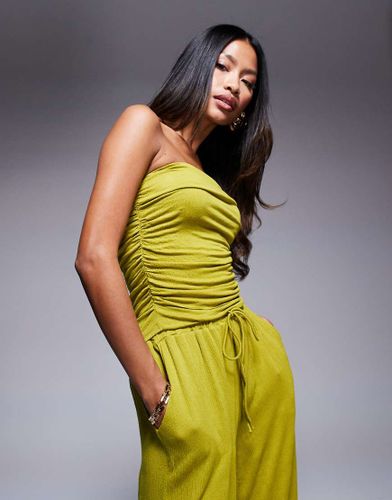 Top bandeau d'ensemble froissé - Olive - Asos Design - Modalova