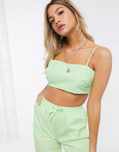 Top corto lime in coordinato - ASOS DESIGN - Modalova