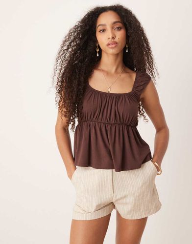 Top fluide tendance folk à smocks - Asos Design - Modalova