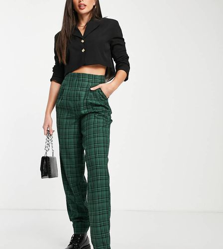 ASOS DESIGN Tall - Pantaloni mom larghi e morbidi verdi a quadri - ASOS Tall - Modalova