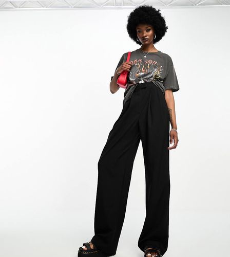 ASOS DESIGN Tall - Pantaloni sartoriali neri a fondo ampio - ASOS Tall - Modalova