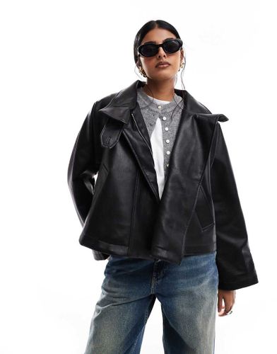 Trench cape en similicuir - Asos Design - Modalova