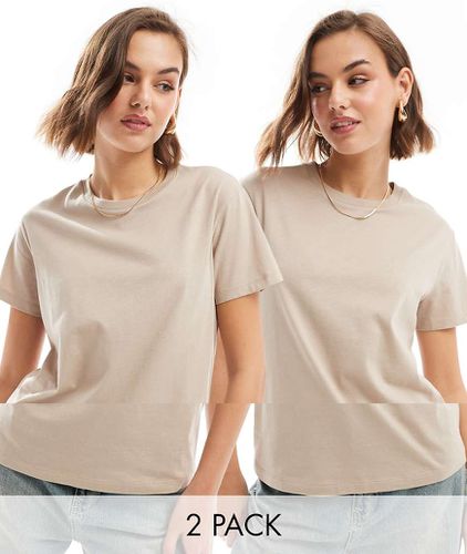 Ultimate - Confezione da 2 T-shirt girocollo in misto cotone - ASOS DESIGN - Modalova