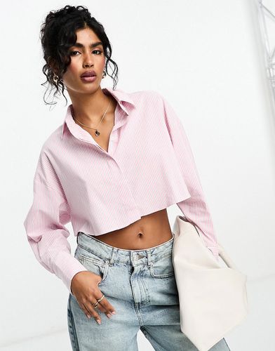 Ultimate - Camicia corta rosa a righe - ASOS DESIGN - Modalova