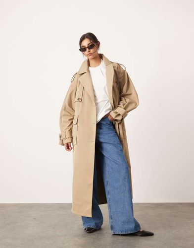 Trench oversize cammello con tasca - ASOS EDITION - Modalova