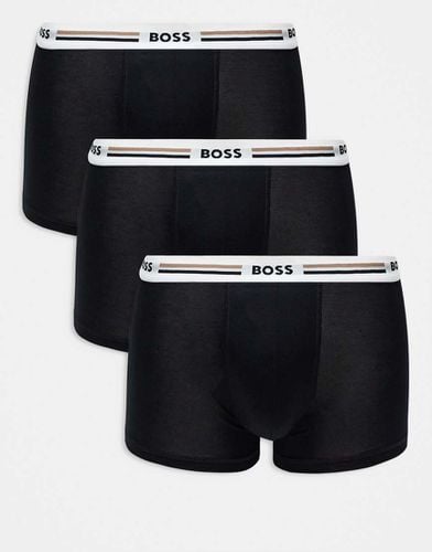 Revive - Confezione da 3 boxer neri - BOSS Bodywear - Modalova