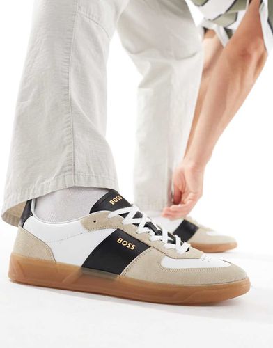 BOSS - Brandon - Sneakers bianche e beige - BOSS by Hugo Boss - Modalova