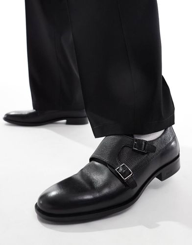 BOSS - Colby - Scarpe con fibbie in pelle nere - BOSS by Hugo Boss - Modalova