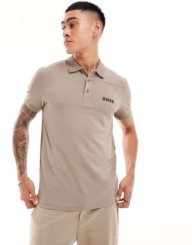 Paule - Polo beige con logo - BOSS Green - Modalova