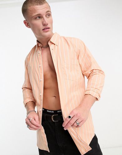 Rickert - Camicia a maniche lunghe a righe pastello - BOSS Orange - Modalova