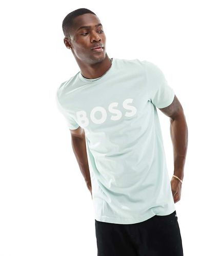 Thinking 1 - T-shirt acqua con logo - BOSS Orange - Modalova