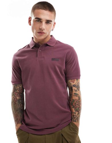 Polo a maniche corte bordeaux - Barbour International - Modalova