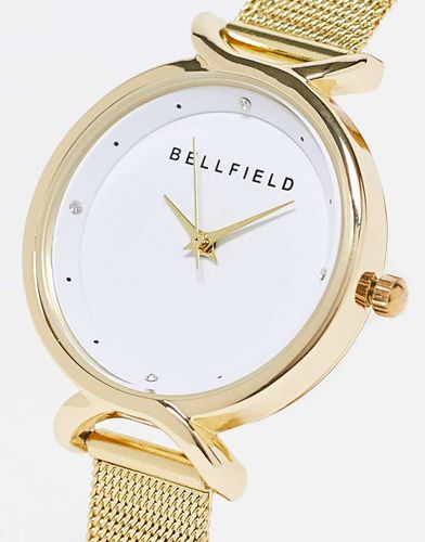 Orologio minimal con cinturino in maglia - Bellfield - Modalova