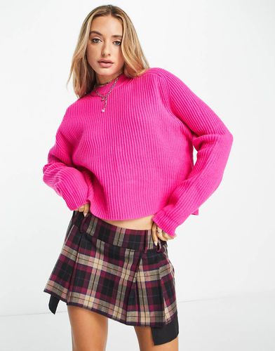 Maglione girocollo spesso - Bershka - Modalova