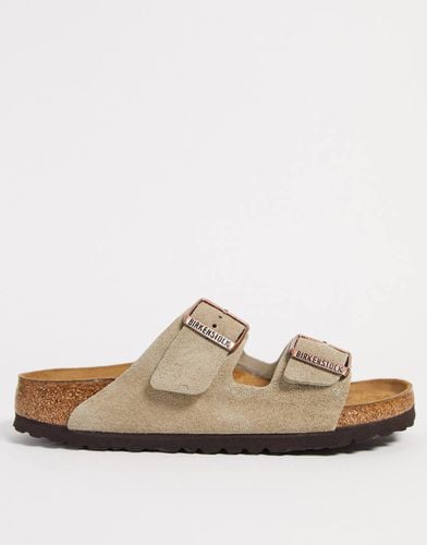 Arizona - Sandali bassi, scamosciati, grigio talpa - Birkenstock - Modalova