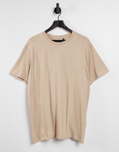 T-shirt oversize in beige pietra - Brave Soul - Modalova