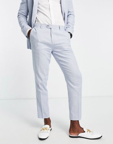 Pantaloni da abito corti skinny azzurri - Gianni Feraud - Modalova