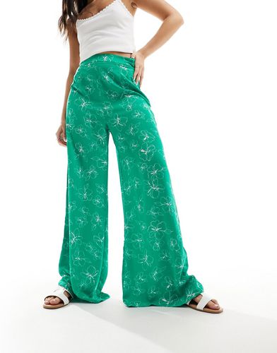 Pantaloni a fondo ampio con stampa floreale - Glamorous - Modalova