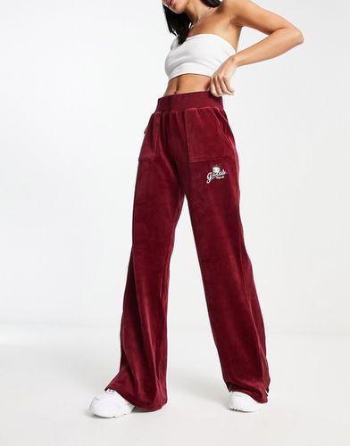 X Betty Boop - Pantaloni rossi in velour in coordinato - Guess Originals - Modalova