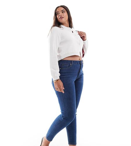 Plus - Jo - Jeans skinny a vita medio alta lavaggio medio - Don't Think Twice - Modalova