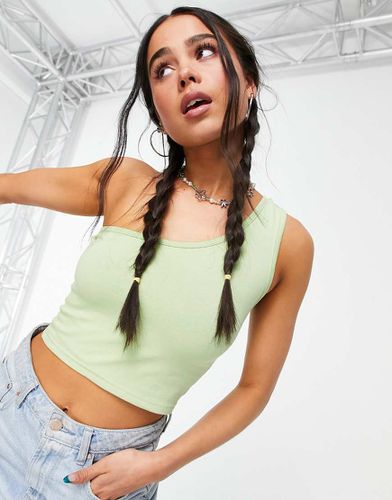 Crop top asimmetrico menta a coste - Daisy Street - Modalova