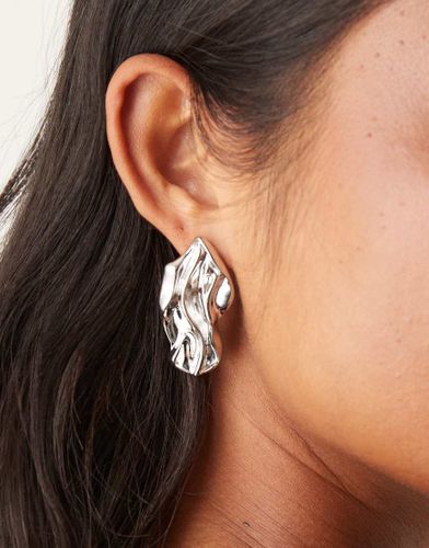 Boucles d'oreilles effet fondu texturées tendance - Designb London - Modalova