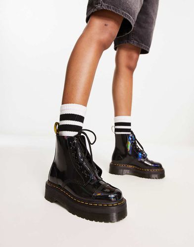 Sinclair - Stivali nero arcobaleno con suola flatform - Dr Martens - Modalova