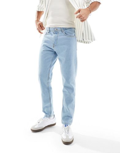 DTT - Jeans affusolati rigidi taglio corto azzurri - Don't Think Twice - Modalova