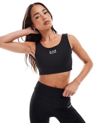 Reggiseno sportivo con logo sul davanti al centro in coordinato - EA7 - Modalova