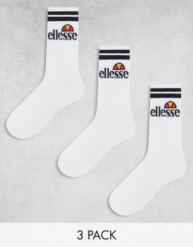 Confezione da 3 paia di calzini bianchi - ellesse - Modalova