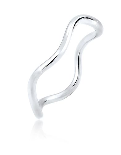 Ladies - Anello ondulato minimal in sterling 925 con design geometrico - Elli - Modalova