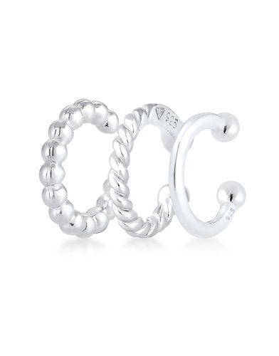 Ladies - Set di orecchini ear cuff in sterling 925 minimal con design geometrico - Elli - Modalova