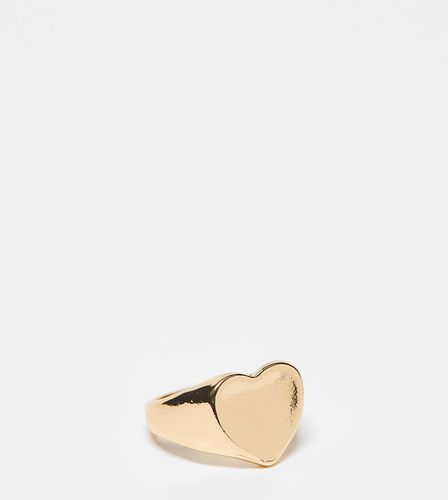 Anello con sigillo a forma di cuore - FADED FUTURE - Modalova