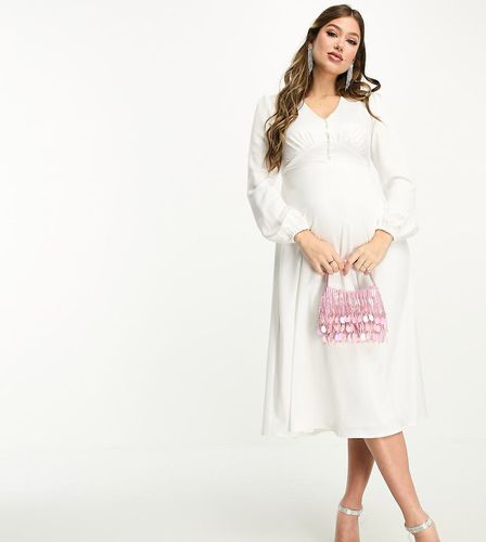 Vestito midi con bottoni - Flounce London Maternity - Modalova