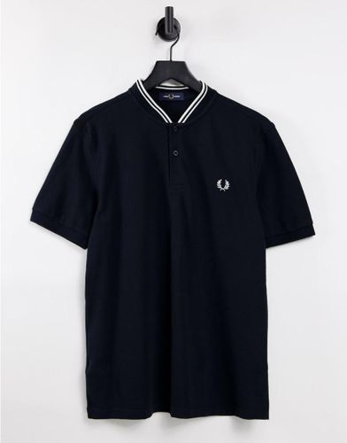 Polo in piqué con colletto stile giacca bomber - Fred Perry - Modalova