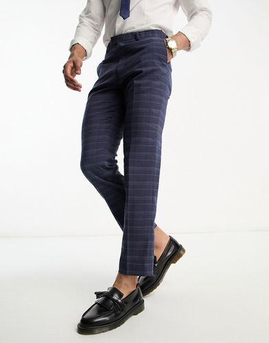 Pantaloni da abito blu marina a quadri - French Connection - Modalova