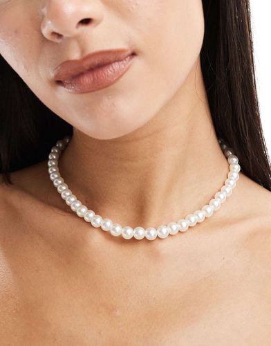 Collana nera con perle e fiocco - Kaiia - Modalova