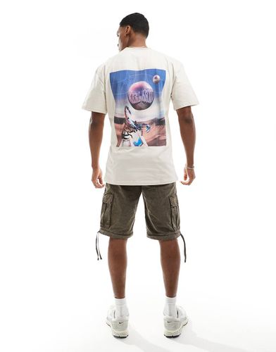 Metaverse Block - T-shirt beige con firma piccola - Karl Kani - Modalova