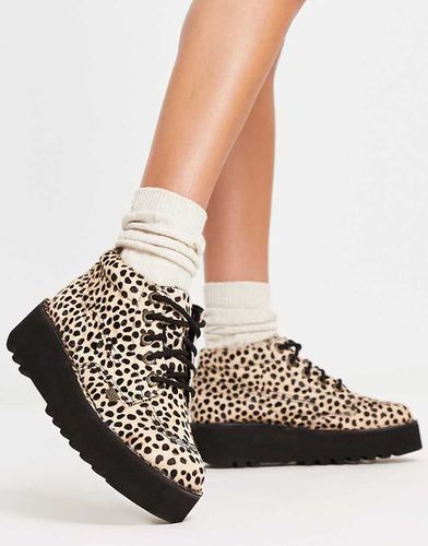 Kick Hi Stack - Scarponcini con stampa leopardata - Kickers - Modalova