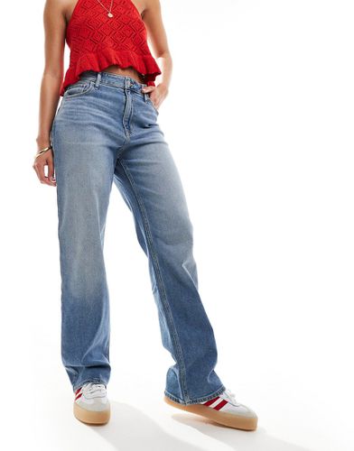 Dad jeans a vita super alta medio - Hollister - Modalova