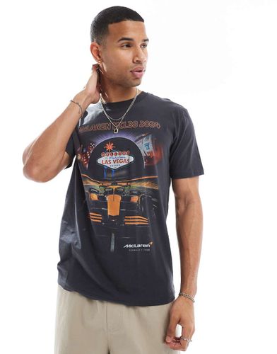 F1 Vegas - T-shirt nera con stampa - Hollister - Modalova