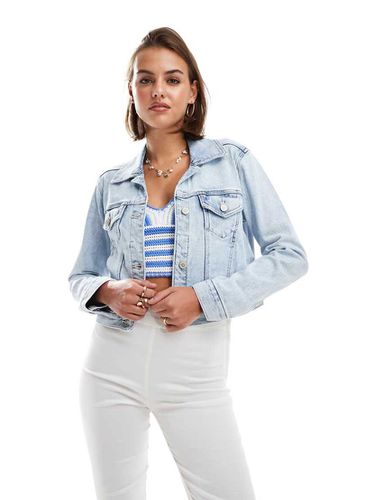 Giacca di jeans corta lavaggio azzurro - Hollister - Modalova