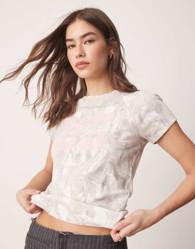 T-shirt à manches raglan et imprimé camouflage - Hollister - Modalova