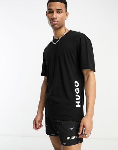 Hugo - T-shirt da mare comoda nera - Hugo Red - Modalova