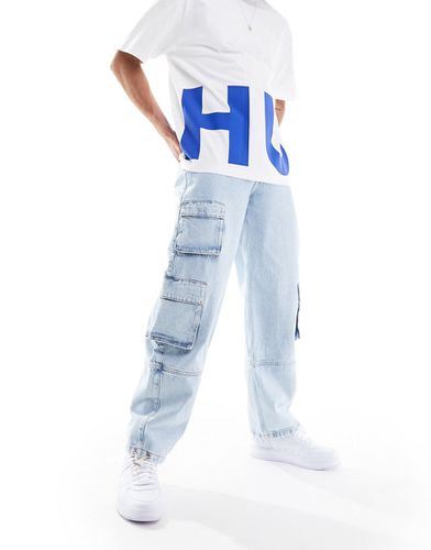 HUGO - Jeans a palloncino lavaggio medio - Hugo Blue - Modalova