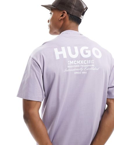 T-shirt oversize lilla - Hugo Blue - Modalova