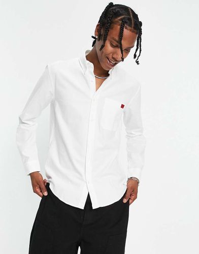 HUGO - Evito - Camicia slim a maniche lunghe bianca - Hugo Red - Modalova